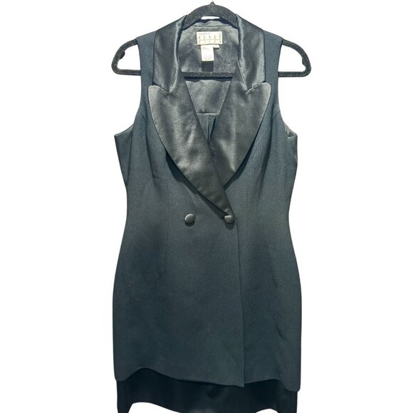 Kenar Dresses & Skirts - Ann Tijan for Kenar Vintage Tuxedo Dress – Black – Size 12 (Fits Modern 8/10)